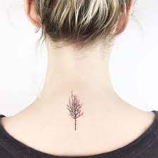 Ense Agac Dovmesi Nape Tree Tattoo Boyun Dovmeleri Minik Dovmeler Tattoo