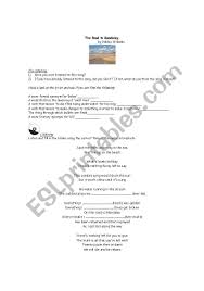 About the road to mandalay. English Worksheets Song The Road To Mandalay By Robbie Williams Present Perfect Simple And Simple Past