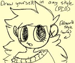 You only have to choose between its face, eyes, hair, clothes and even a background. Draw Yourself In Any Cartoon Style Drawception