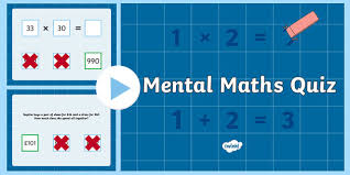 Learn activities for seventh grade math to prepare for school. Ks2 Mental Maths Quiz