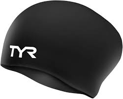 Tyr Long Hair Wrinkle Free Silicone Adult Swim Cap