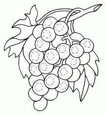Dibujo Uvas Para Colorear
