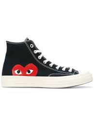 Comme Des Garcons Play X Converse Chuck Taylor 1970s Hi Black Comme Des Garcons Play Play Converse Hi Tops Black Converse Comme Des Garcons Play Converse Hi