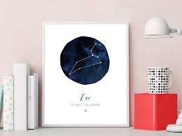 He knows that he can find love, anywhere and anytime. Amazon Com Leo Art Print Horoscope Art Print Leo Sign Leo Zodiac Art Leo Symbol Leo Dates Horoscope Print Leo Constellation Art Print Leo The Lion Art Handmade