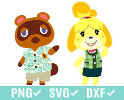 Animal Crossing Tom Nook Isabelle Clip Art Svg Png Dxf Etsy In 2020 Animal Crossing Tom Nook Animal Crossing Printable Art Designs