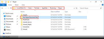 The folder that skype downloads shared files to varies based on the version of skype you're running, and your operating system. Skype Downloads Folder Where Is It Dimitris Tonias