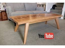 Find contemporary console and sofa tables that complement a range of decor. Mid Century Modern Live Edge Coffee Table Youtube