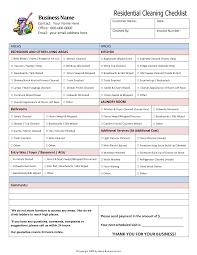 Residential House Cleaning Checklist House Cleaning Checklist Cleaning Checklist Template Clean House