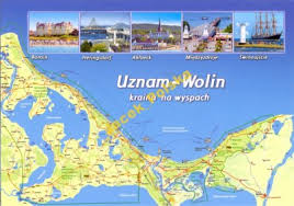 Największymi kąpieliskami są ahlbeck, heringsdorf i bansin. Uznam Wolin Wyspa Mapa Panorama 2015r 6414037942 Oficjalne Archiwum Allegro