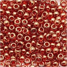 Toho Round Seed Beads 8 0 329 Gold Lustered African Sunset 8 Grams Walmart Com Seed Beads African Sunset Beading Supplies