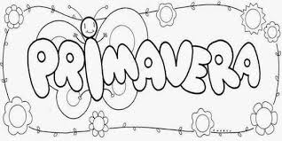 Dibujos Para Colorear De Primavera