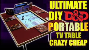 Cheap Diy Gaming Tv Table That S Portable Gaming Table Diy Dnd Table Cheap Diy