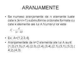 1 la mijloc, sau 2 la mijloc.sau 3 la mijloc. Combinatorica Probleme De Numarare Permutari Daca A Este