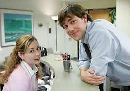John krasinski was a big fan of the original british version of the office.when his manager told him he got an audition to play dwight, krasinski told the show (through his manager) that he'd rather audition for the tim character. Jenna Fischer Says She And John Krasinski Were Genuinely In Love While Playing Jim And Pam On The Office