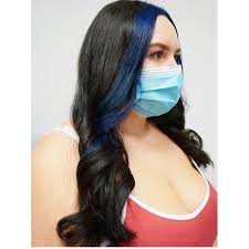 Paint on girl face, fashion beauty and makeup. Mk Hair Studio Blue Streak Hair By Tdhairandmakeup Facebook