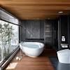These spaces highlight the architecture typical traditional japanese influenced, design and art. 1