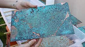 Cleaning tarnished copper is a job made easy by mixing white vinegar, table salt, and flour. How To Patina Copper Youtube