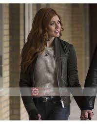 Buy Katherine Mcnamara Shadowhunters Leather Jacket Jackets Leather Jacket Leather Bomber Jacket