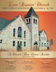 Zion Baptist Church 148th Anniversary Souvenir Book Church Anniversary Themes Church Anniversary Books