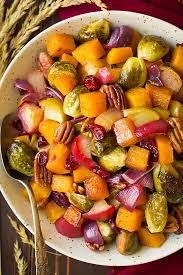Looking for the perfect vegan side dish recipes? Autumn Roasted Vegetables With Apples And Pecans Cooking Classy
