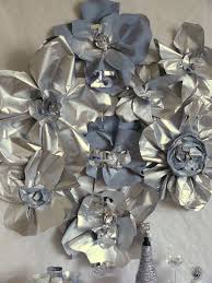 So where does the whole silver anniversary celebration come from? Birthday Party Ideas Photo 2 Of 15 Paper Flower Backdrop Wedding Paper Flowers Wedding Anniversary Decorations