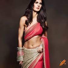 Katrina kaif in saree on Craiyon