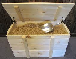 Pellet Storage Box Is Designed To Hold 240 Lbs Six 40 Lb Bags Doubles As A Bench Seat Available In Pine Or Eastern White Storage Wood Pellets Pellet