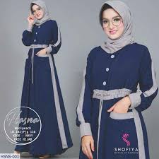 Trend dalam perkembangan busana wanita khususnya gamis memang saat ini banyak mengalami perubahan dalam hal kombinasi. 27 Model Gamis Wolfis Umbrella Kombinasi Terbaru 2020