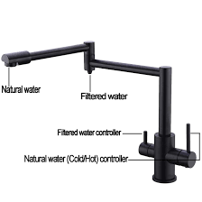 Henry low profile three hole deck mounted lavatory faucet with metal cross handles. Pot Filler Faucet 3 Way Kitchen Faucet With Drinking Water Faucet For Under Sink Water Filter System Delle Rosa Single Hole Dual Handle Brass Kitchen Faucet Deck Mount Kitchen Faucet Matte Black Buy Online In