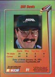 The game was released for the nes and amiga in 1991, and bill elliott's nascar fast tracks was released for the game boy at the same time. Bill Davis Racing Gallery Trading Card Database