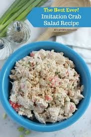 Imitation Crab Salad Recipe This Is Simply The Best Imitation Crab Salad You Will Ever Make Serve It Fo Crab Salad Recipe Sea Food Salad Recipes Crab Recipes