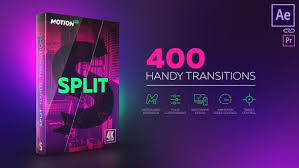 Split Handy Transitions After Effects Intro After Effects Intro Templates After Effects