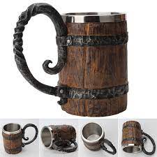 I decided to make a good old 'viking style' beer mug. 550ml Viking Wood Style Beer Mug Simulation Wooden Barrel Double Layer Beer Mug Stainless Steel Drinking Cup Coffee Drinkware Mugs Aliexpress