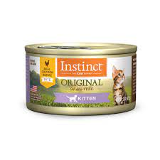 Instinct Original Kitten Grain Free Real Chicken Recipe Natural Wet Canned Cat Food By Nature S Variety Be Sure Natural Cat Food Kitten Food Canned Cat Food
