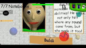 Baldi's Basics, but the Notebooks are in Detention's Room!!