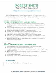 Receptionist resume samples + examples, the best entry level or senior receptionist skills and other resume tips. Medical Office Receptionist Resume Samples Qwikresume