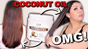 Coconut oil has unique properties with beauty benefits for skin and hair. I Left Coconut Oil In My Hair Overnight Coconut Oil For Hair Before And After Results Youtube