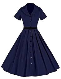 Gowntown Women S 1950svintage Classical Casual Swing A Line Dress At Amazon Women S Clothing Store Womens Dresses A Line Dress Dresses