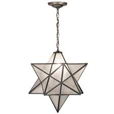 Shop 18 Inch Wide Moravian Star Clear Seeded Pendant Overstock 22107762