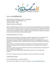 Lor s du conseil de classe du 2ème trimestre le conseil émet un avis favorable ou non à ces v ux. Offre De Stage Caferuis Emeraude I D