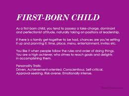 Birth Order Characteristics Chart God Technically Owns Every First Born Child Failing Means Failing God Birth Order Birth Order Personality First Born Child