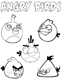 Angry Birds Para Colorear