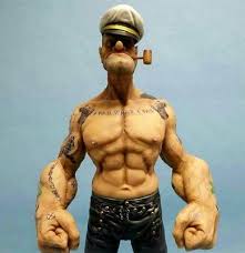 12 Popeye The Sailor Resin Statue Tattoo Body Ver New Vinyl Art Toys Popeye The Sailor Man Popeye