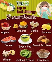 Top 10 Anti Allergy Foods Top 10 Home Remedies Allergy Remedies Food Allergies Seasonal Allergies