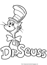 Cat in the hat fish coloring dr seuss clip sheets. Dr Seuss Coloring Pages Ideas Whitesbelfast Com