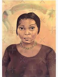 Portrait of Eva Frederick by Frida Kahlo Canvas Print