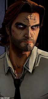 Telltale Games The Wolf Among Us Is A Prime Example Of Their Immersive Comic Book Style Their Artists Use Of Harsh Di The Wolf Among Us Wolf Big Bad Wolf