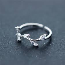 2016 Trendy Silver Cz Branch Ring For Girl 100715 35 00 Jewelsin Com Rings For Girls Aquamarine Engagement Ring Antique Rings