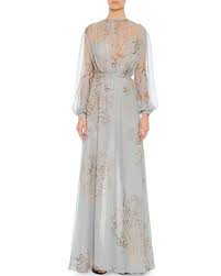 Valentino Open Back Coral Print Silk Chiffon Gown Long Black Evening Dress Designer Evening Dresses Silk Chiffon Dress