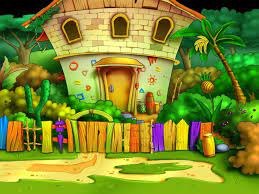 Cartoon House Colorful Wallpaper 1024x768 Px Free Download Kartun Gambar Kartun Gambar